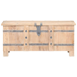 Truhe 90x40x40 cm Massivholz Akazie