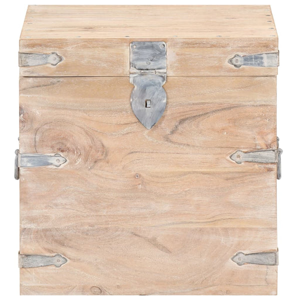 Truhe 40x40x40 cm Akazie Massivholz