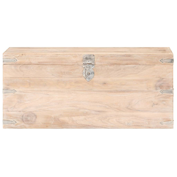 Truhe 90x40x40 cm Akazie Massivholz