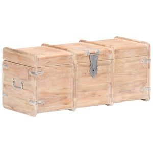 Holztruhe 90x40x40 cm Akazie Massivholz