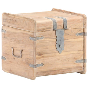 Truhe 40x40x40 cm Akazie Massivholz