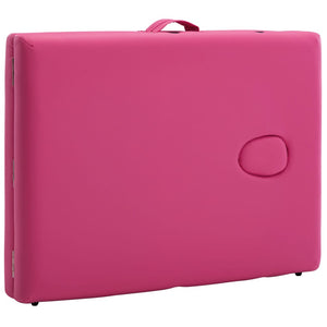 Klappbare Massageliege 2-Zonen Rosa