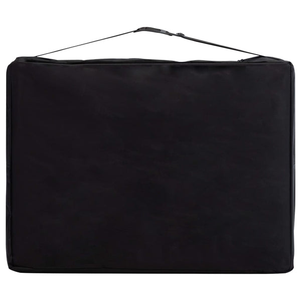 Table de massage pliante vidaXL 2 zones avec cadre en aluminium violette