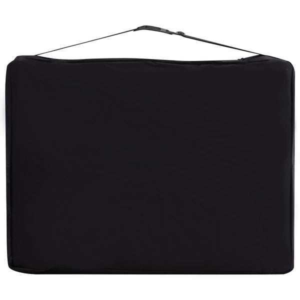 Klappbare Massageliege 2-Zonen Schwarz Beige