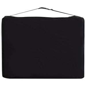 Massageliege Klappbar 3-Zonen Aluminiumgestell Schwarz Beige