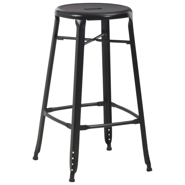 Barhocker 4 Stk. Schwarz Stahl