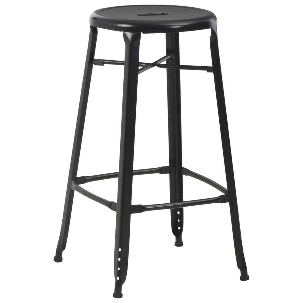 Barhocker 6 Stk. Schwarz Stahl