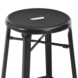 Barhocker 6 Stk. Schwarz Stahl
