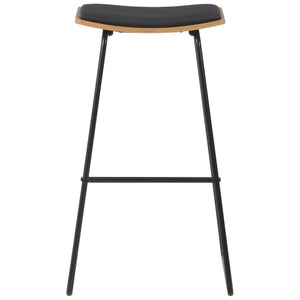 vidaXL Tabourets de bar 4 pcs Similicuir Noir