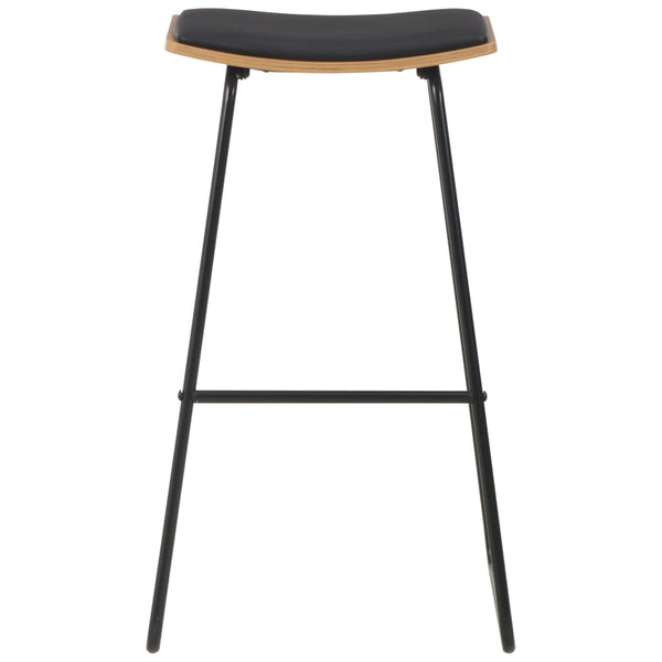 vidaXL Tabourets de bar 4 pcs Similicuir Noir