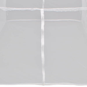 Campingzelt 200×120×130 cm Fiberglas Weiß