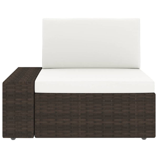 8-tlg. Garten-Lounge-Set Poly Rattan Braun
