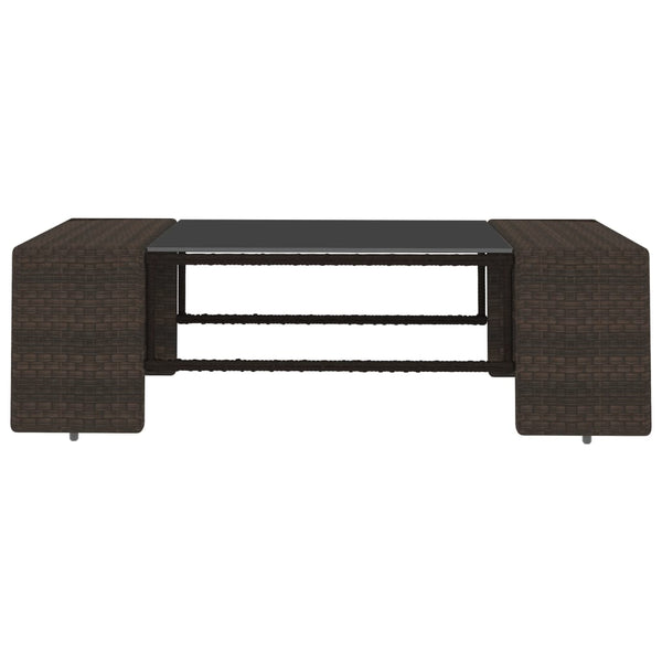 8-tlg. Garten-Lounge-Set Poly Rattan Braun