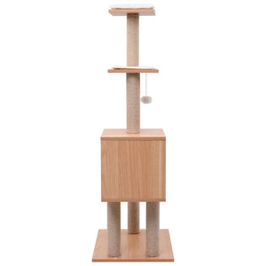 Katzen-Kratzbaum mit Sisal-Kratzmatte 123 cm