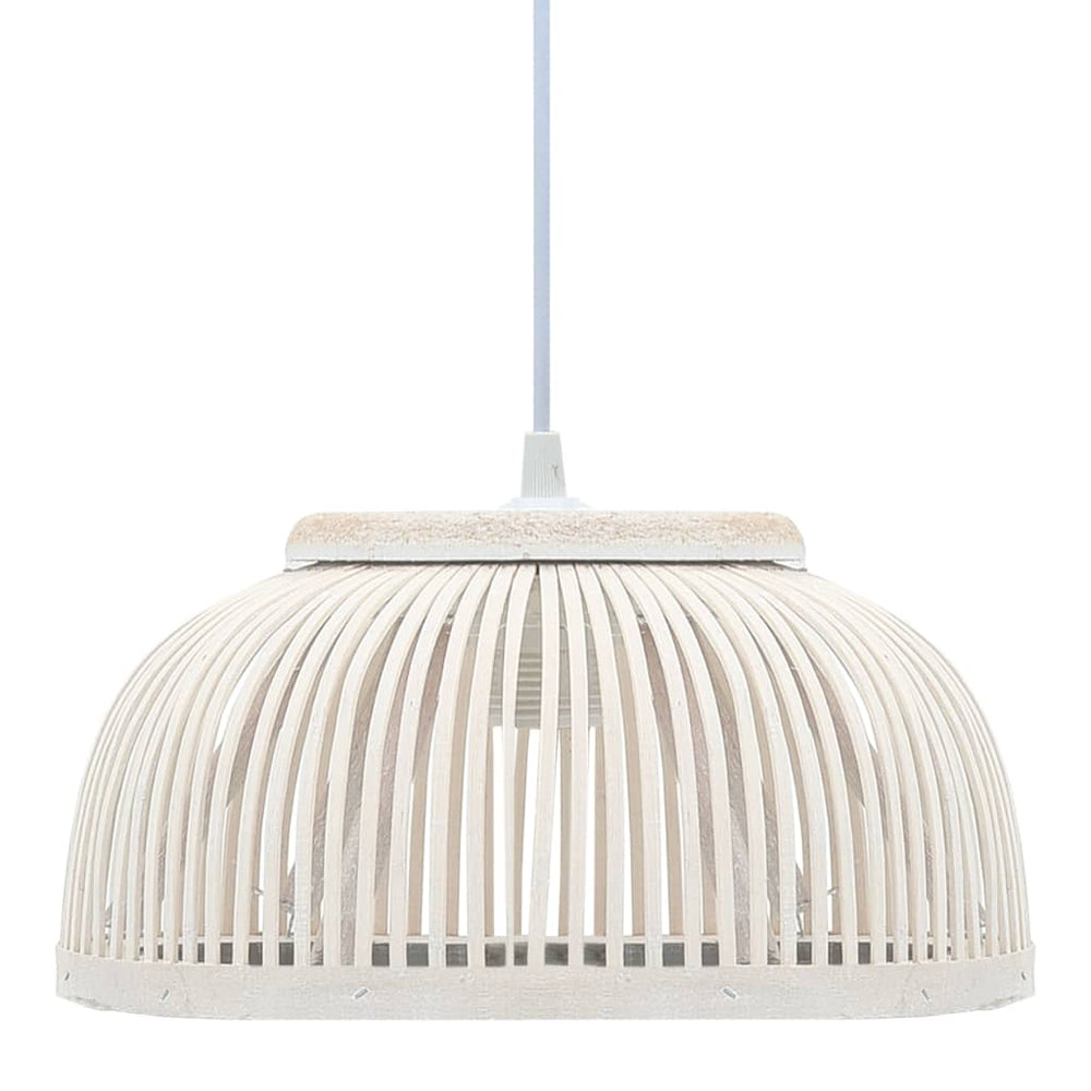 Pendelleuchte Bambus 40W 34x14,5 cm Halbrund E27