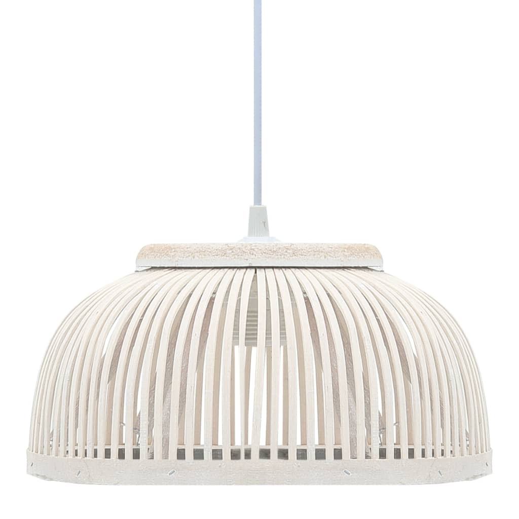 Pendelleuchte Bambus 40W 34x14,5 cm Halbrund E27