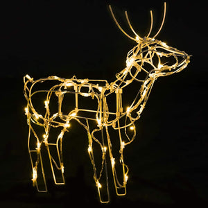 3-tlg. LED-Rentiere Set Weihnachtsdekoration 229 LEDs