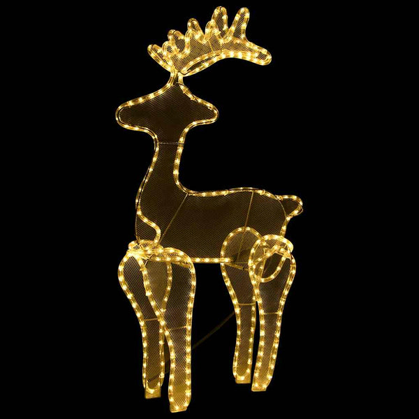 Rentier Weihnachtsdekoration mit Mesh 306 LEDs 60x24x89 cm