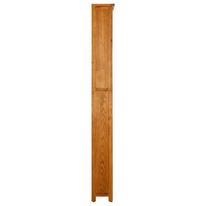 Bücherregal 7 Fächer 90x22,5x200 cm Massivholz Eiche