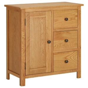 Küchenschrank 70x35x75 cm Massivholz Eiche