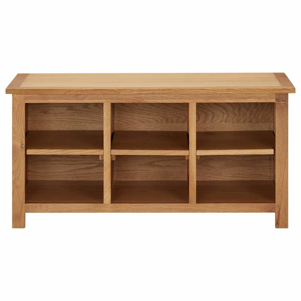 Schuhregal 90x37x45 cm Eiche Massivholz