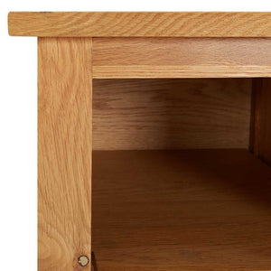 Schuhregal 90x37x45 cm Eiche Massivholz