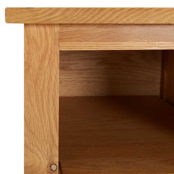Schuhregal 90x37x45 cm Eiche Massivholz