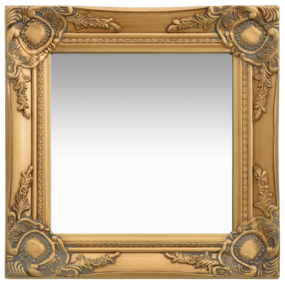 Barock Wandspiegel 40x40 cm Gold
