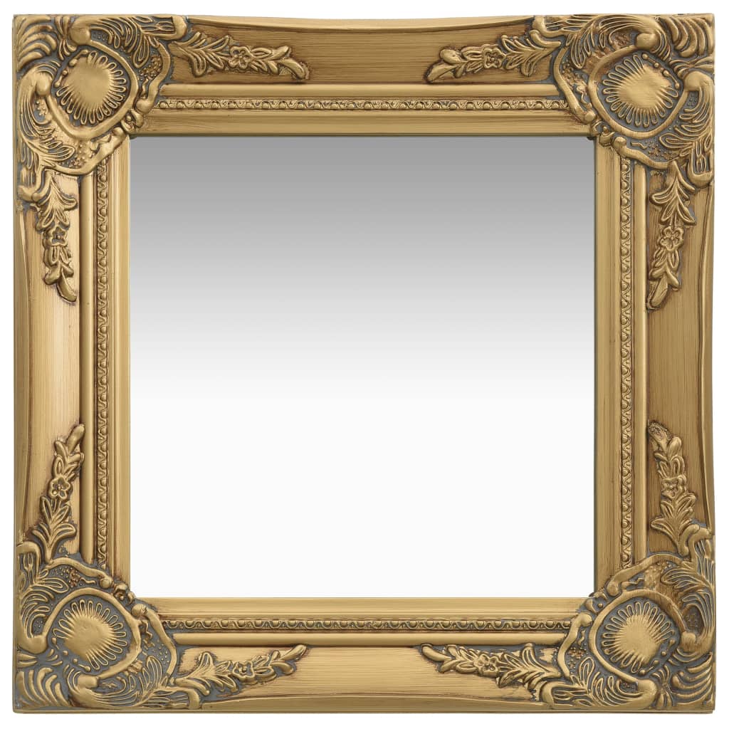 Barock Wandspiegel 40x40 cm Gold