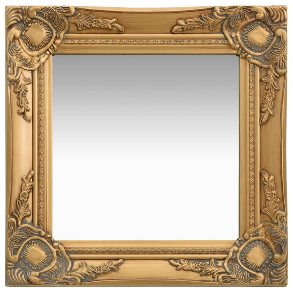 Barock Wandspiegel 40x40 cm Gold