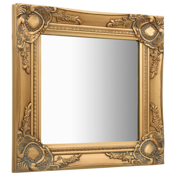 Barock Wandspiegel 40x40 cm Gold