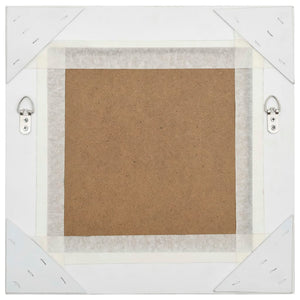 Barock Wandspiegel Silber 40x40 cm