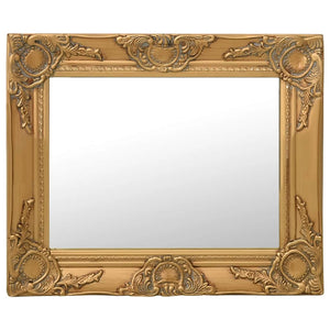 Goldener Barock Wandspiegel 50x40 cm
