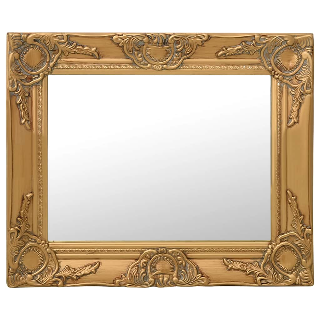 Goldener Barock Wandspiegel 50x40 cm