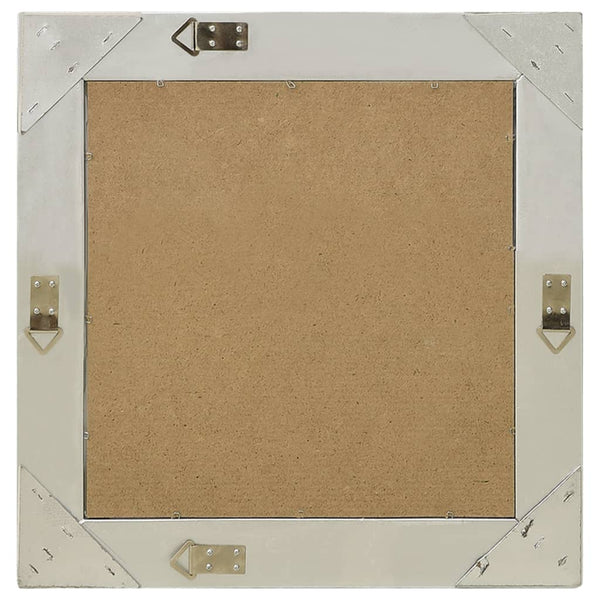 Barock Wandspiegel 50x50 cm Silber
