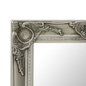 Barock Wandspiegel 50x50 cm Silber