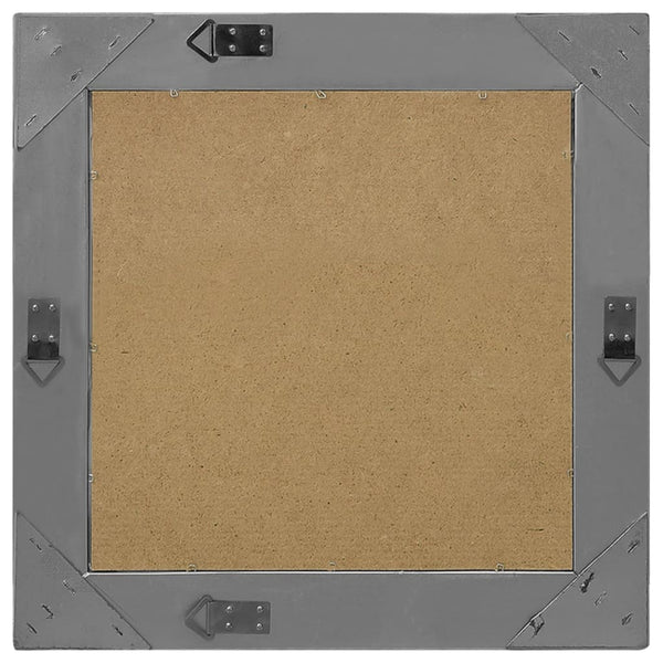 Barock Wandspiegel Schwarz 50x50 cm
