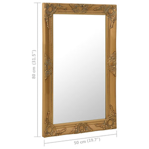 Goldener Barock Wandspiegel 50x80 cm
