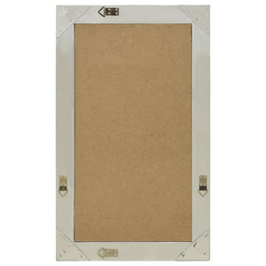 Barock Wandspiegel Silber 50x80 cm