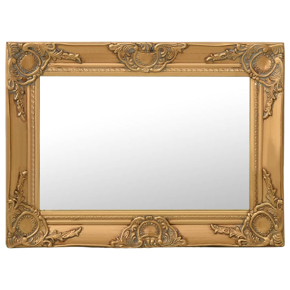 Goldener Barock Wandspiegel 60x40 cm