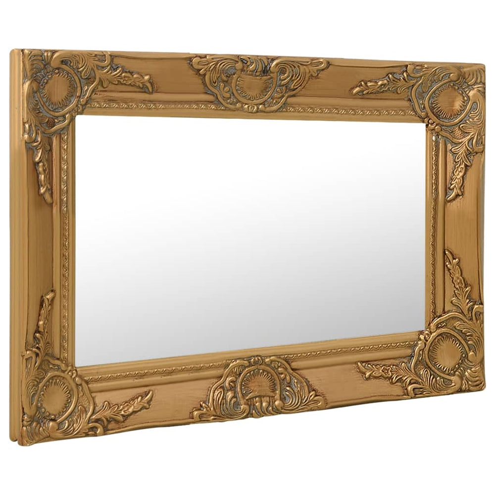 Goldener Barock Wandspiegel 60x40 cm