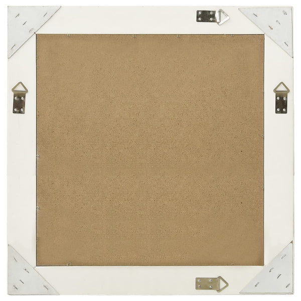Barock Wandspiegel 60x60 cm Weiß
