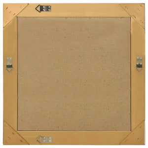 Barock Wandspiegel Golden 60x60 cm