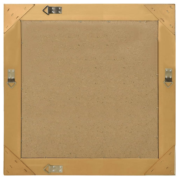 Barock Wandspiegel Golden 60x60 cm