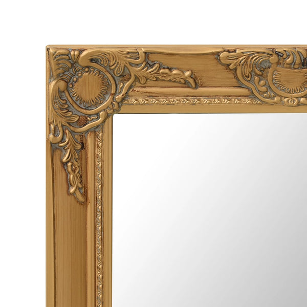 Barock Wandspiegel Golden 60x60 cm
