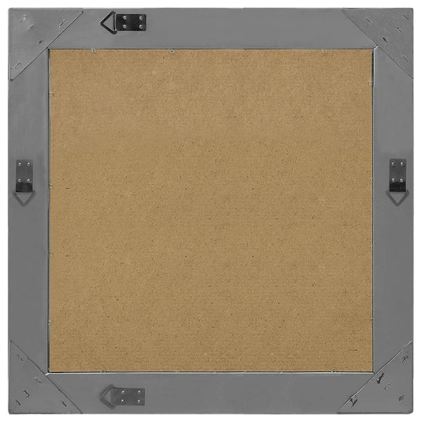 Barock Wandspiegel Schwarz 60x60 cm