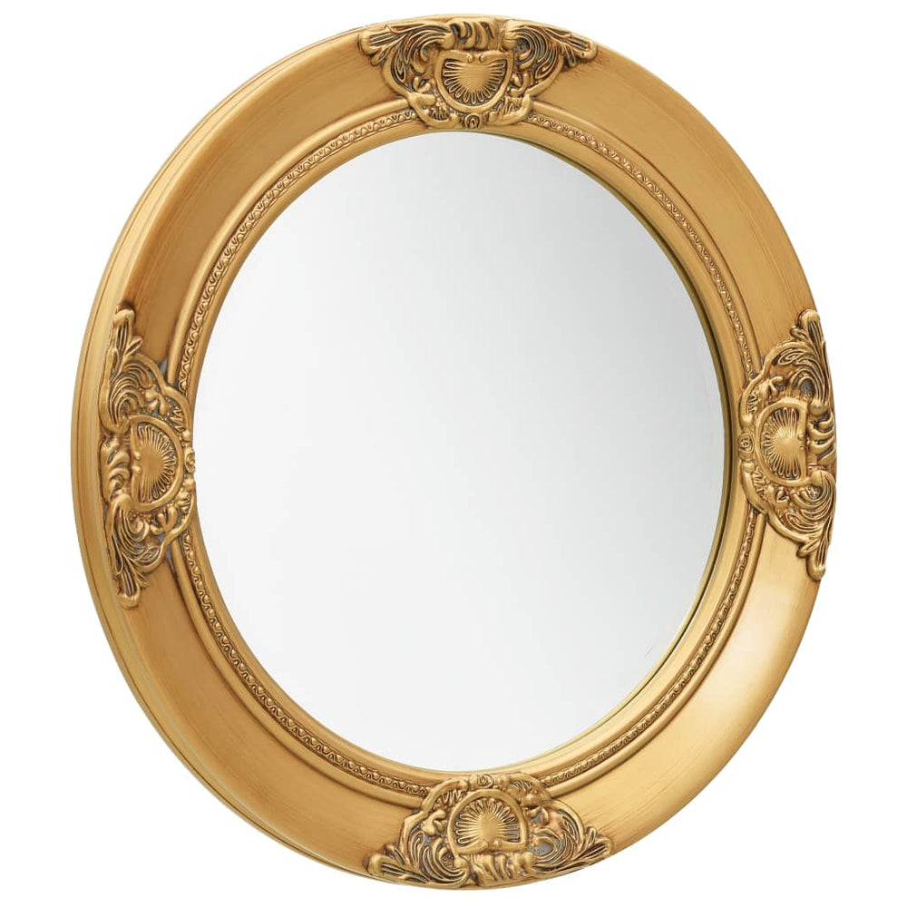 Barock Wandspiegel Golden 50 cm
