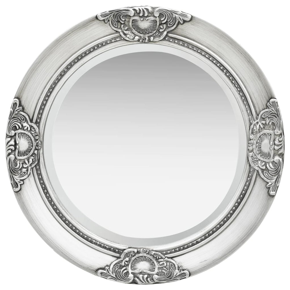 Barock Wandspiegel Silber 50cm