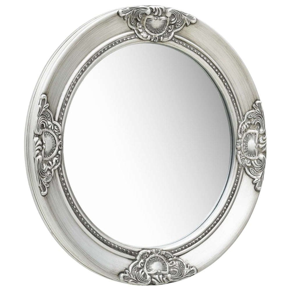 Barock Wandspiegel Silber 50cm
