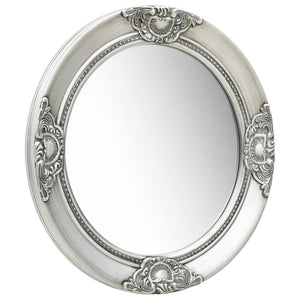 Barock Wandspiegel Silber 50cm